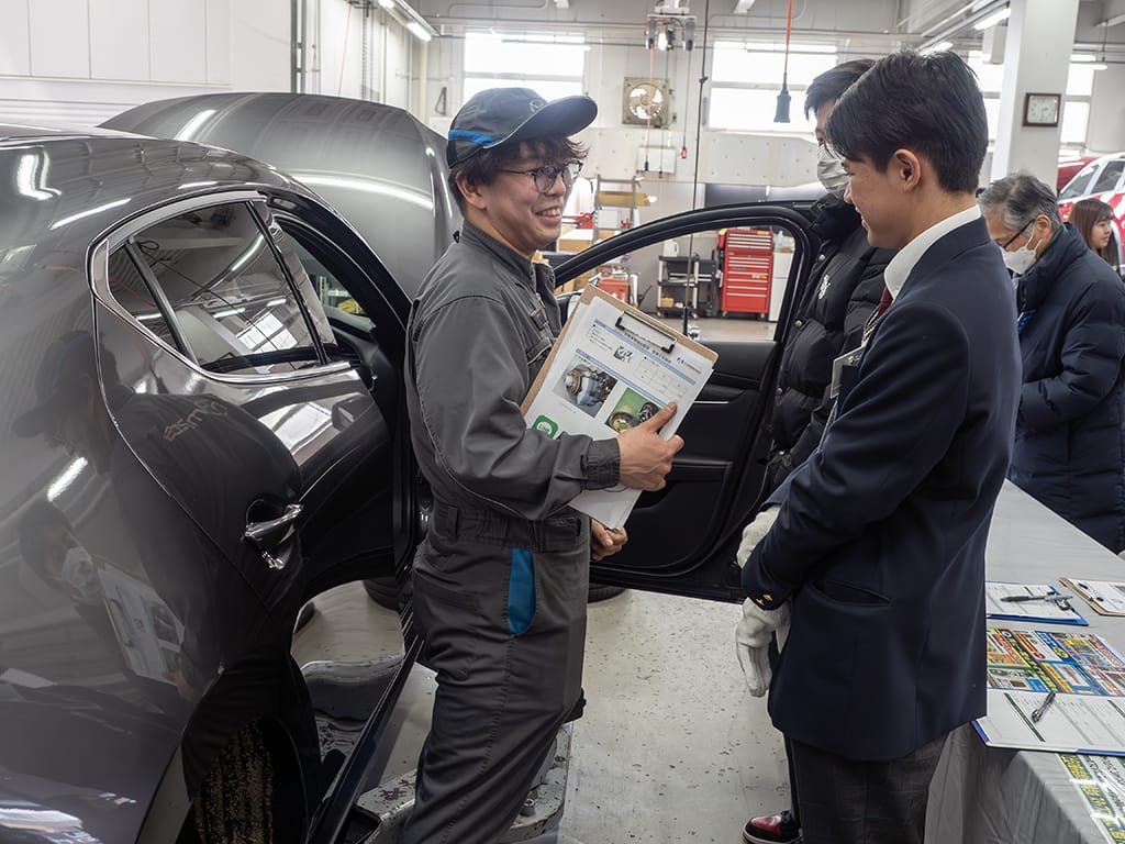 20250125_自動車整備士体験会_マツダ自動車整備士専門学校_神戸_MASTeC_神戸マツダ