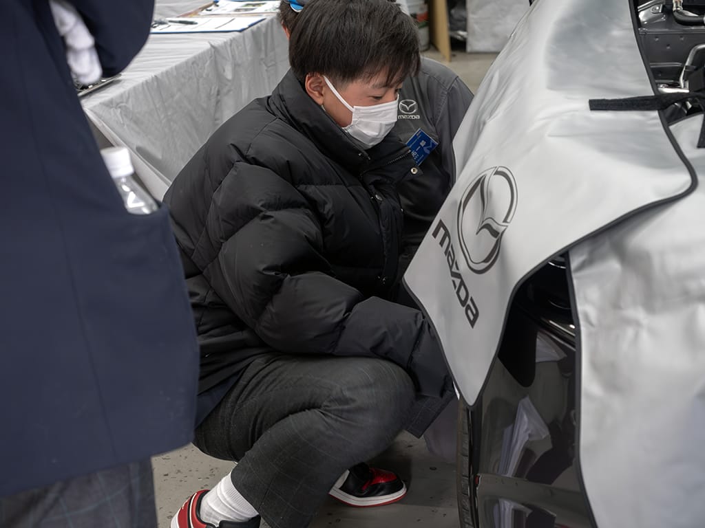 20250125_自動車整備士体験会_マツダ自動車整備士専門学校_神戸_MASTeC_神戸マツダ_17