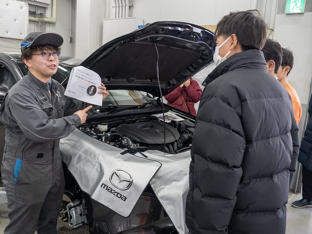20250125_自動車整備士体験会_マツダ自動車整備士専門学校_神戸_MASTeC_神戸マツダ_19