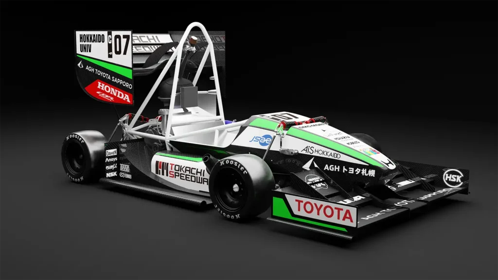 北海道大学 学生フォーミュラチームの2026年マシンのレンダリング画像1