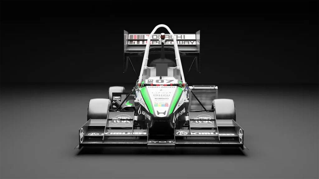 北海道大学 学生フォーミュラチームの2026年マシンのレンダリング画像3