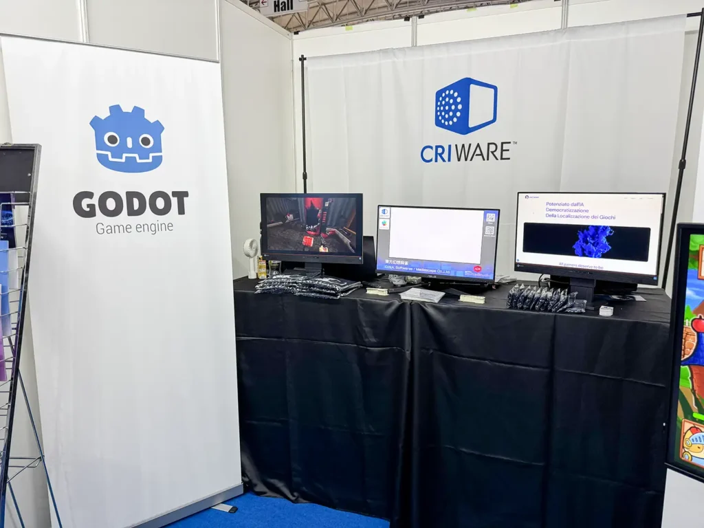 TGS2026にて、GODOT ENGINEを展開するCRI・ミドルウェアの展示ブース